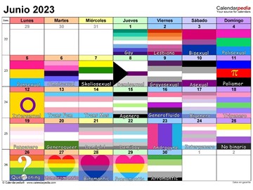 Feliz mes del Orgullo. La diversidad es Creativa (Calendario de Itzi)